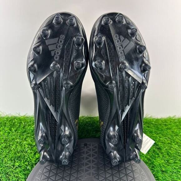 Adidas Nasty 2.0 Men Size 10 Black Gold Football Cleats GZ4628 NEW - Picture 7 of 8